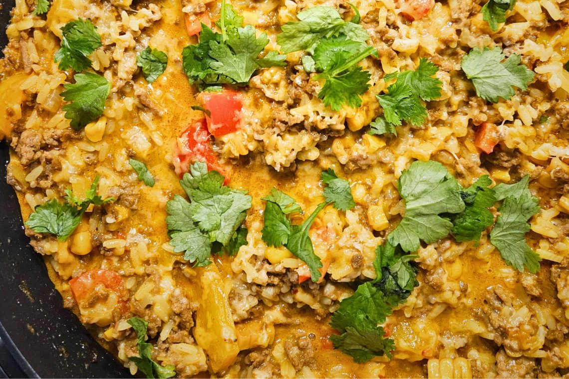 fajitaspannu korianterilla