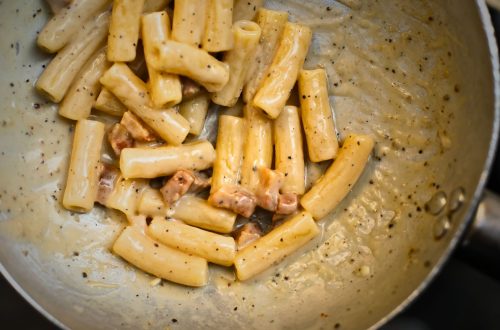 pasta alla griciaa pannulla